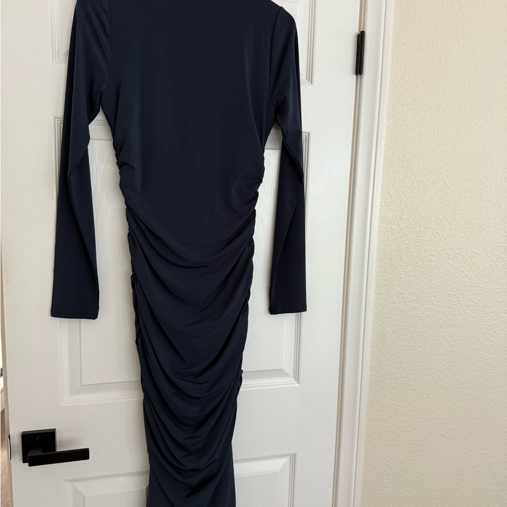 Socialite Midnight Blue Long Sleeve Dress